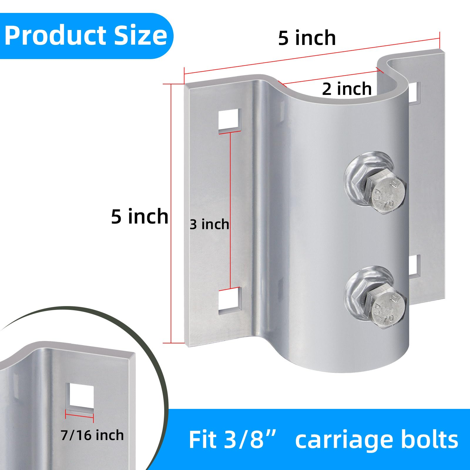 JYINCPED U‑shape bracket profile highlighting thick iron construction and long‑term strength