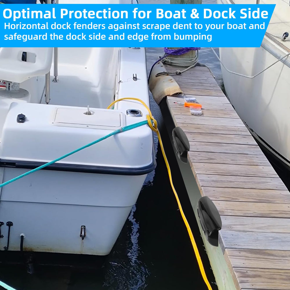JYINCPED mounted on dock side demonstrating cushioned hull protection