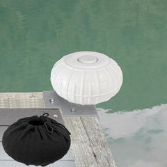 JYINCPED front view of dock wheel bumper showing protective roll and shape benefit
