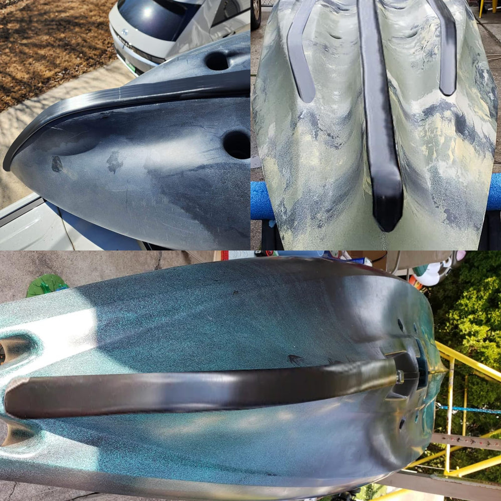 JYINCPED keel guard protecting kayak during beach landing