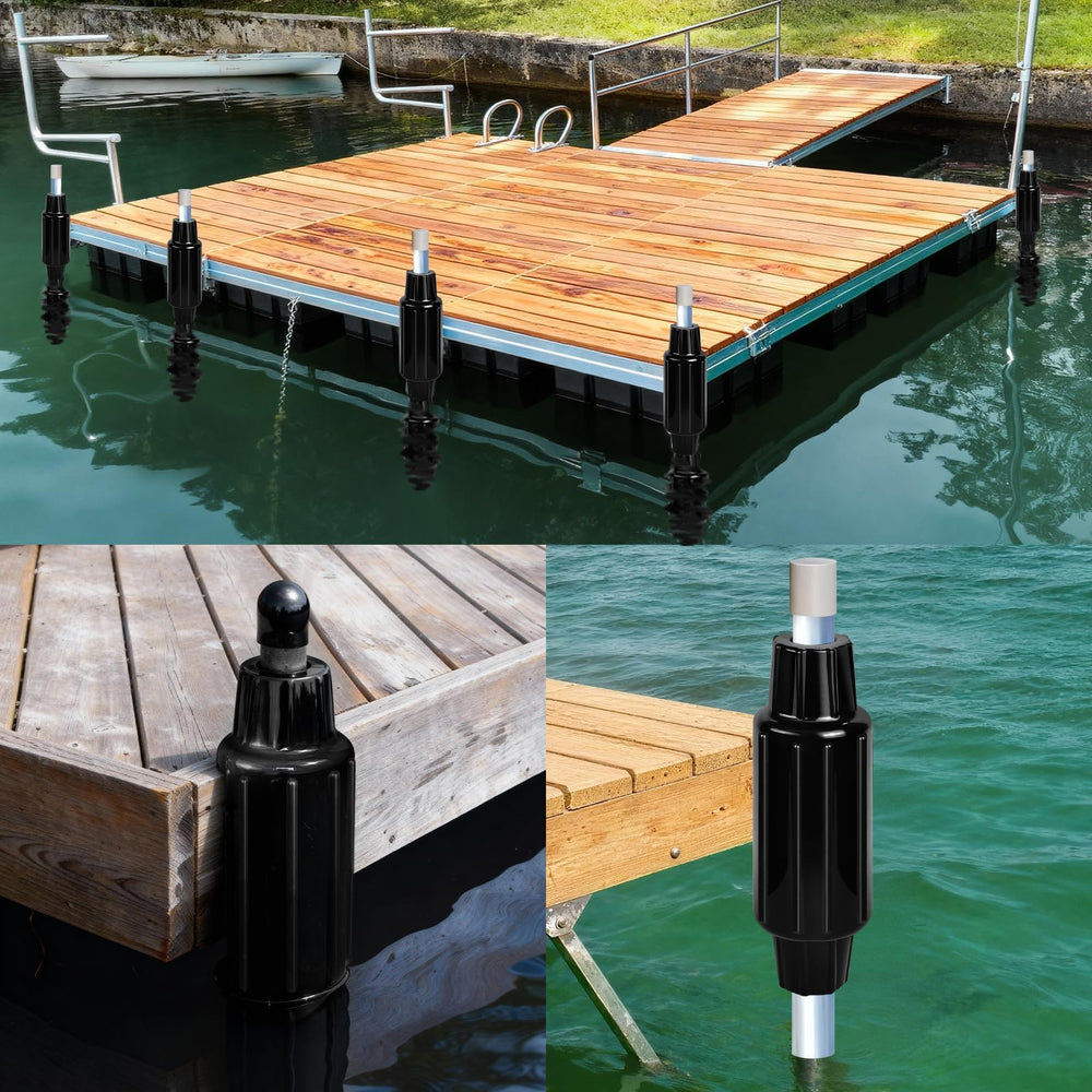 JYINCPED dock bumper in use with boat docked illustrating damage prevention