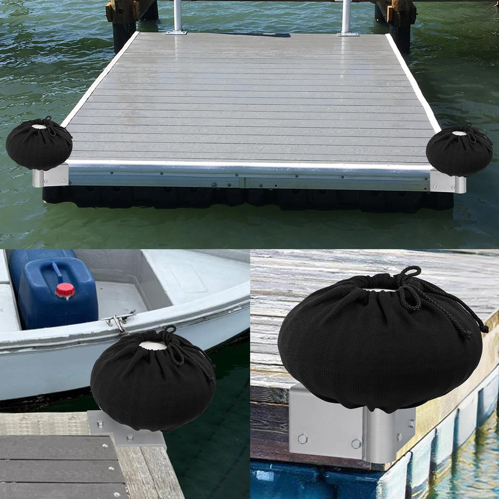 JYINCPED roller in use guiding a boat past a dock showing smoother docking benefit