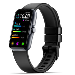 JYUAJOI front display showing colorful watch face and clear metrics for easy reading