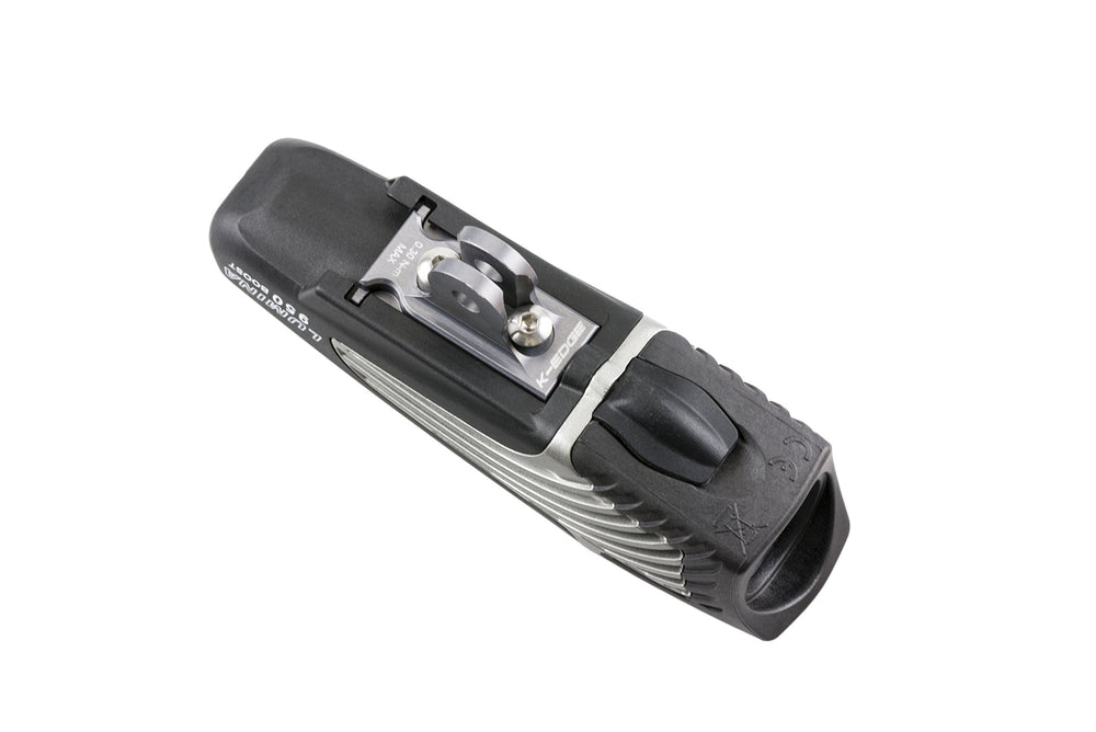 K-Edge adapter installed on K-Edge bar mount securing a NiteRider light for stable alignment
