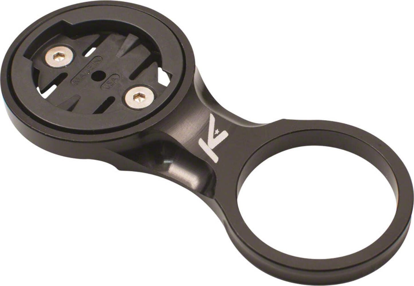 K-Edge front view of mount showing low-profile design and stable hold