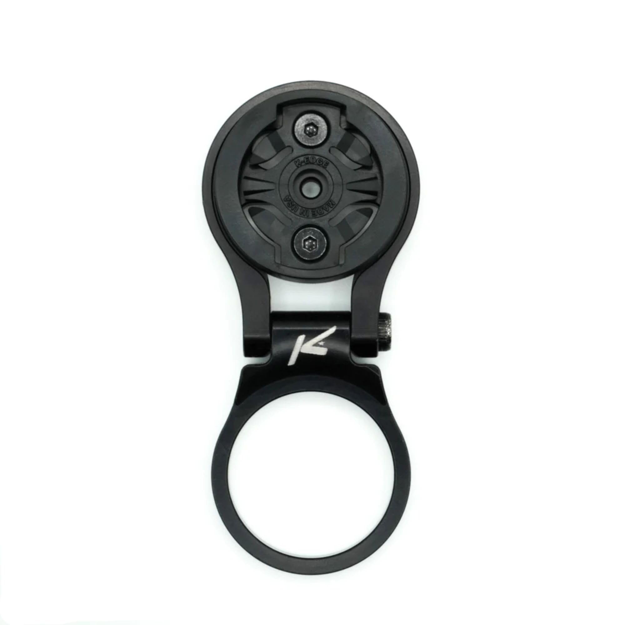 K-Edge front view of Garmin mount showing secure placement and clean cockpit