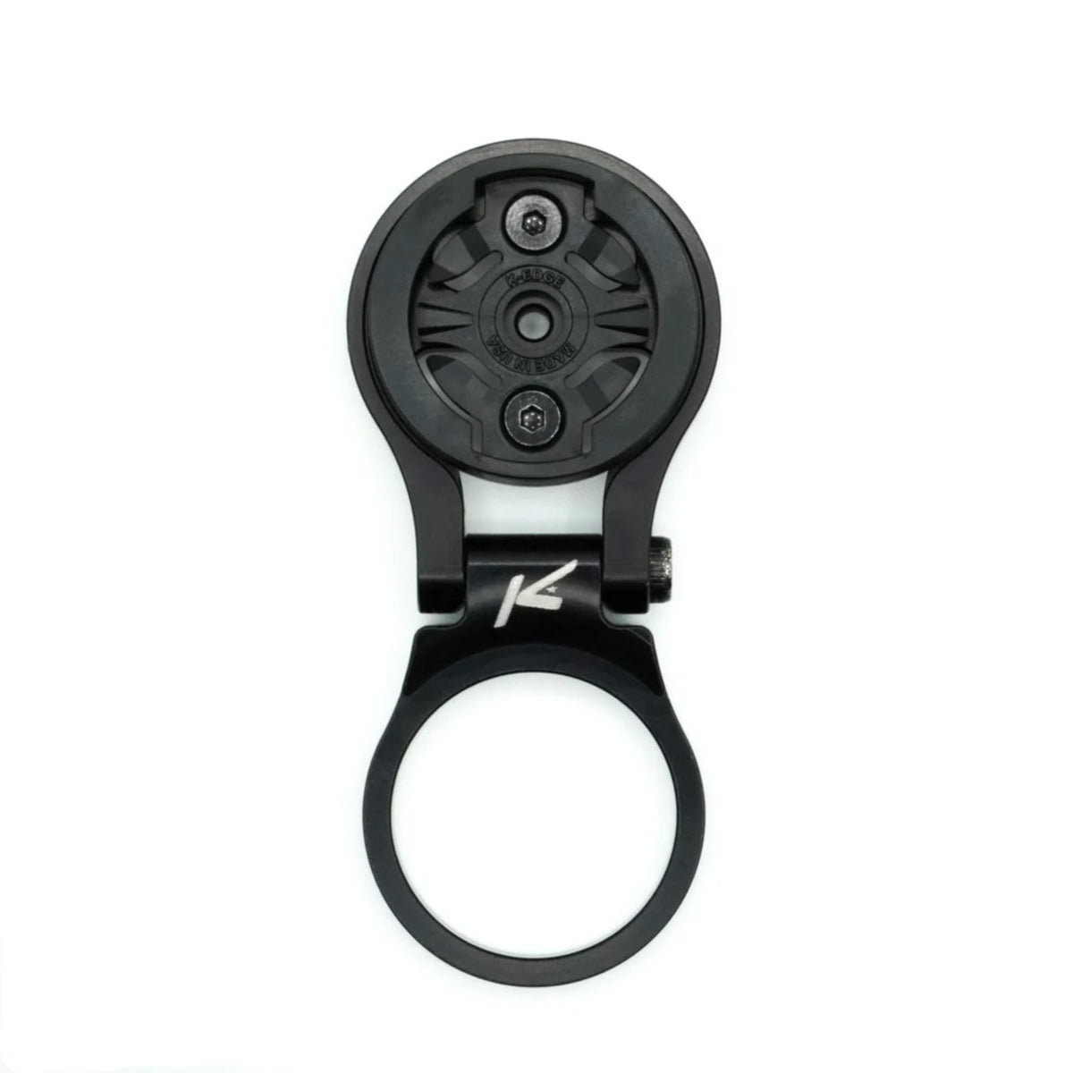 K-Edge front view of Garmin mount showing secure placement and clean cockpit