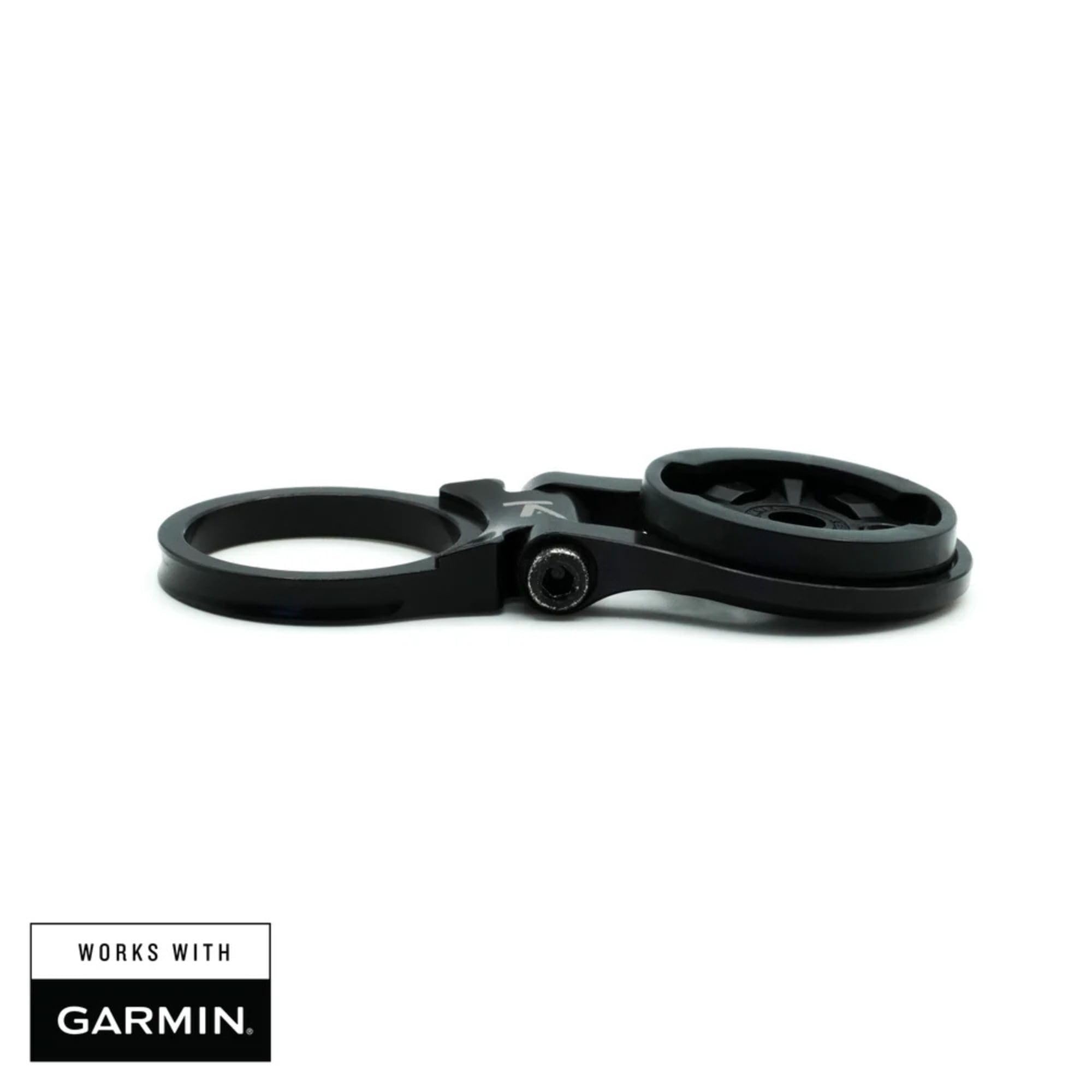 K-Edge mounted on a road bike showing Garmin placement and improved visibility
