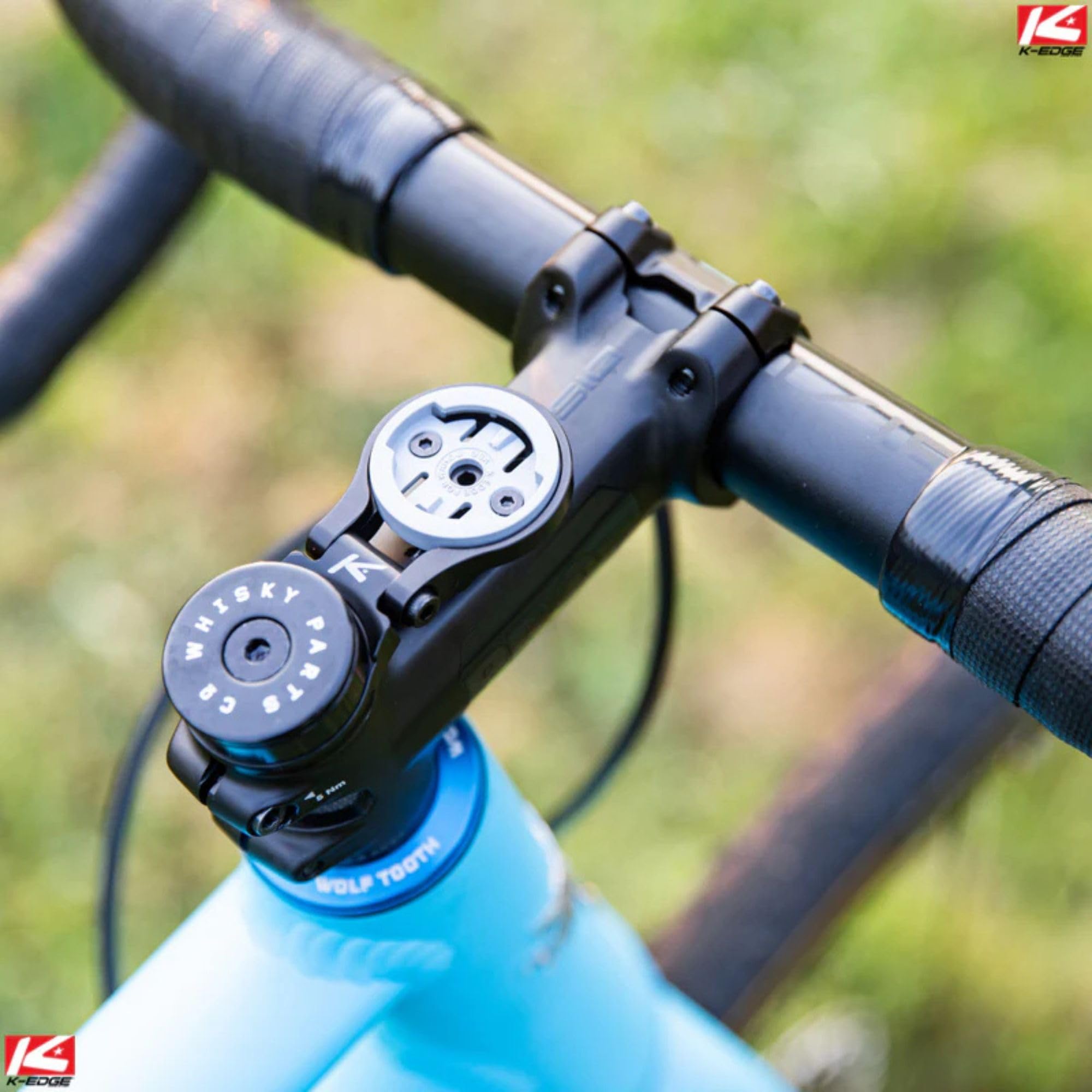 K-Edge mount beside a hex wrench showing compact size and easy installation