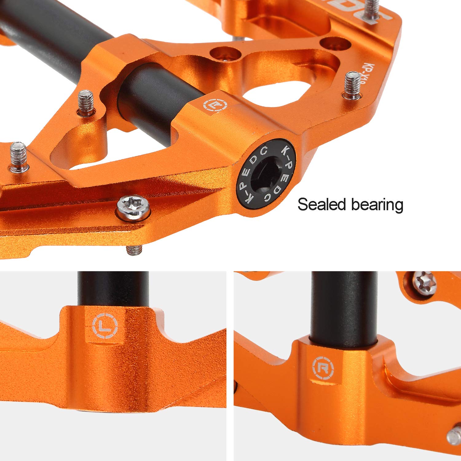 K PEDC pedal installed on MTB crank illustrating easy bike compatibility