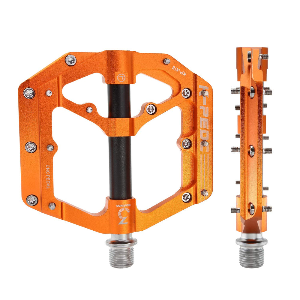 K PEDC side profile highlighting Cr-Mo spindle for durable pedaling