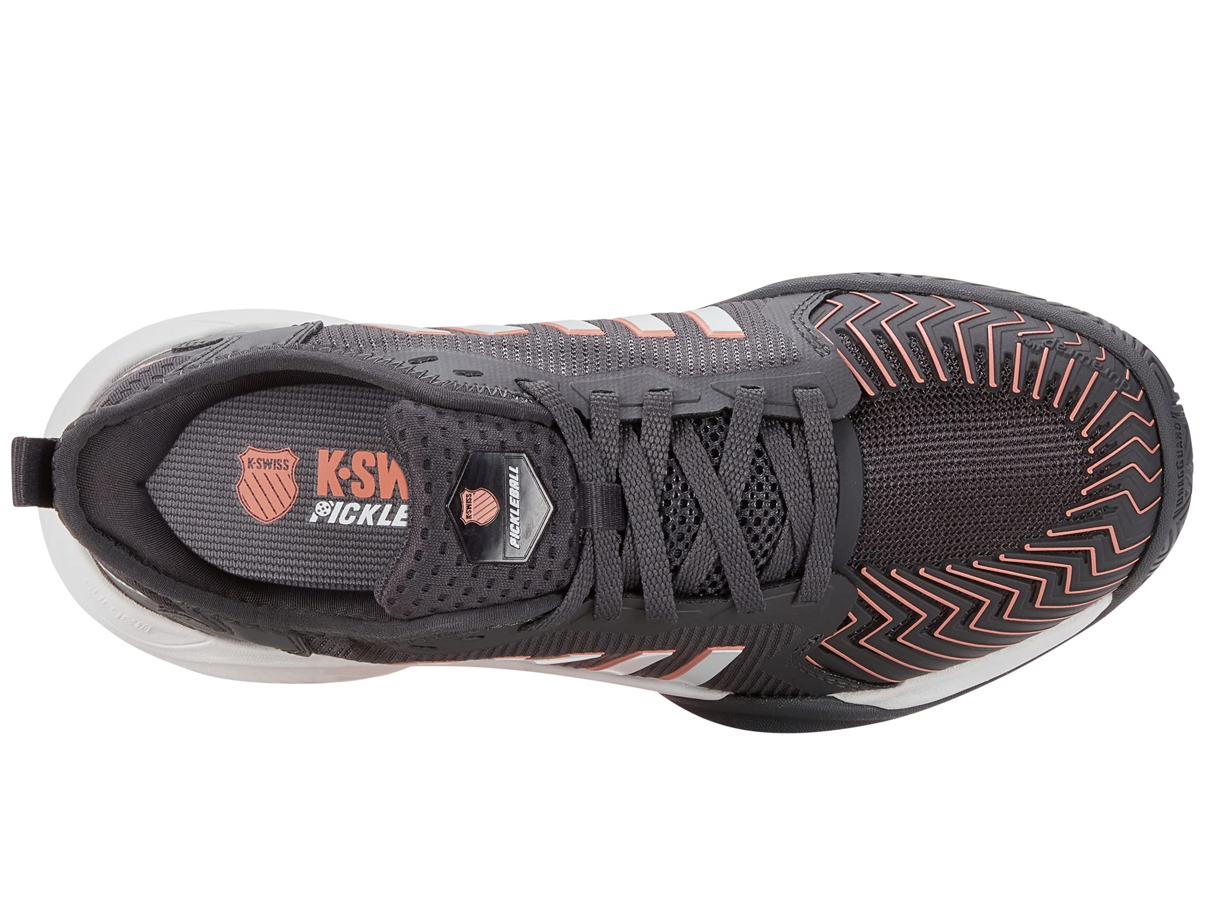K-Swiss shoe worn on court demonstrating fit and support during play benefit