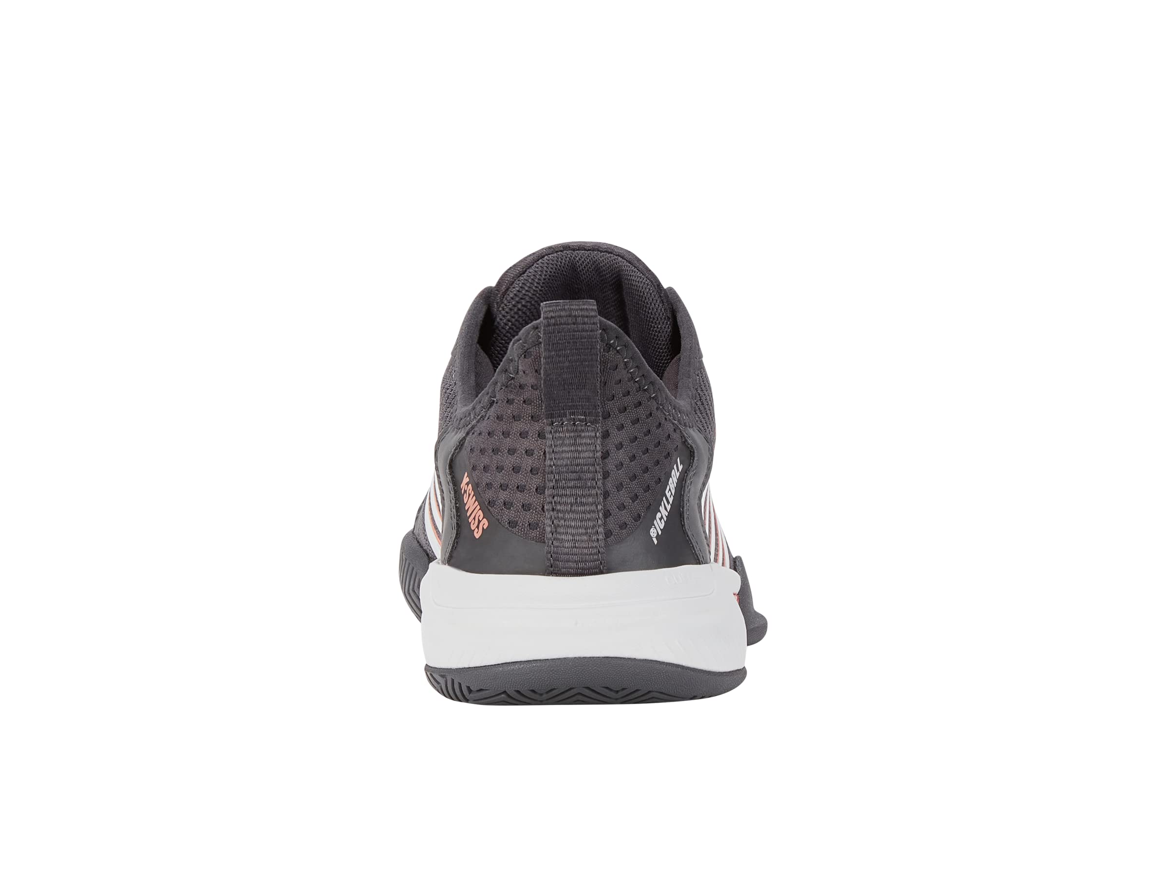K-Swiss outsole tread photo showing grip pattern and traction benefit on court