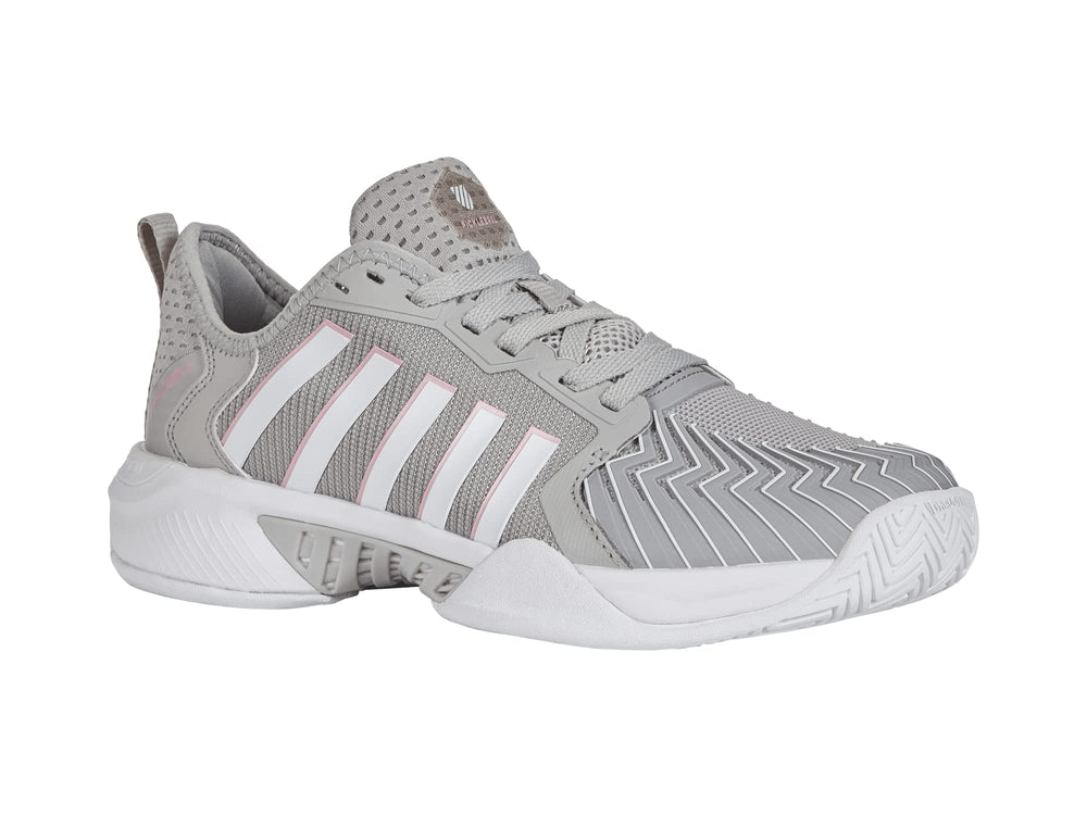 K-Swiss shoe side profile highlighting stability design and clean court look