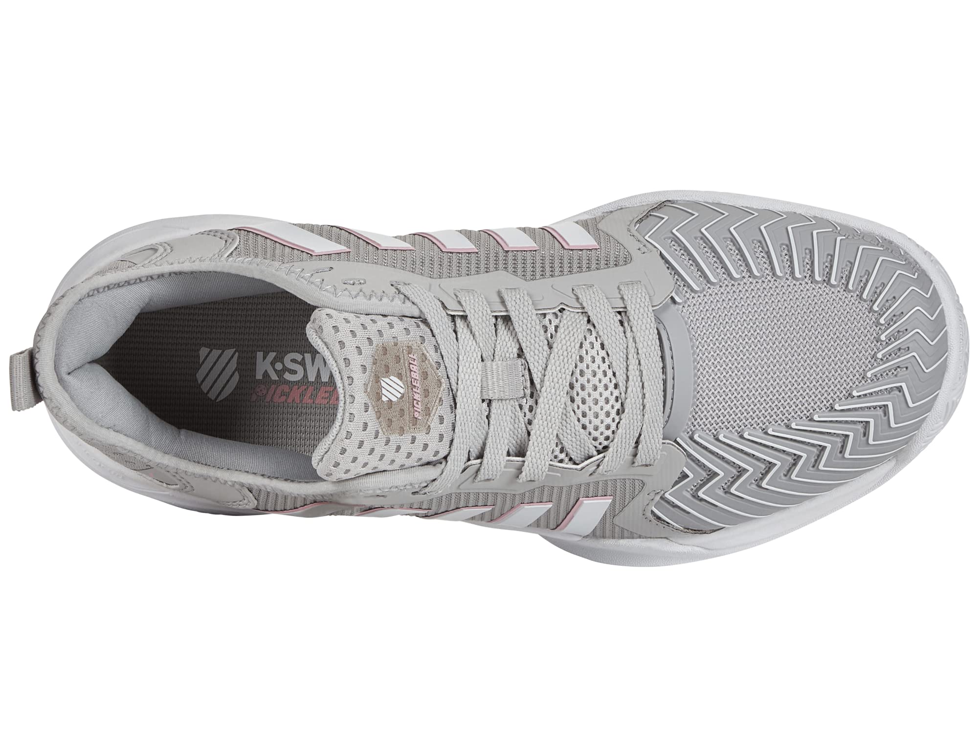 K-Swiss shoe beside ruler for size scale clarity and correct fit guidance