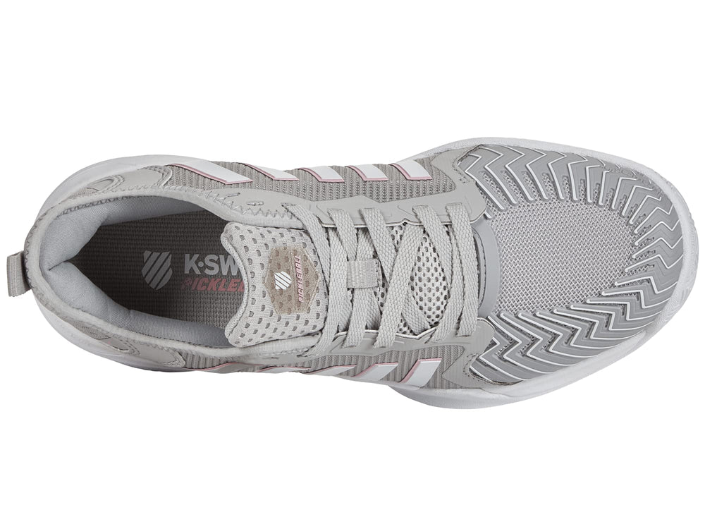 K-Swiss shoe beside ruler for size scale clarity and correct fit guidance