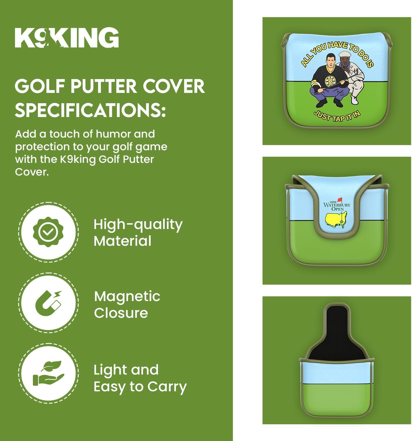 K9King magnetic closure detail demonstrating secure quick access