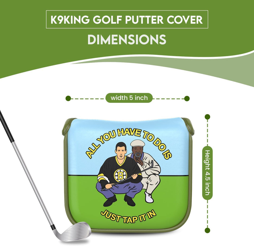 K9King size comparison with putter showing snug Odyssey fit