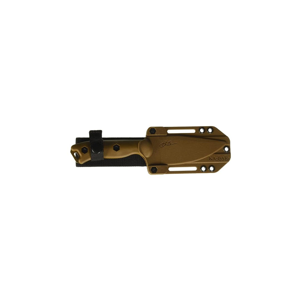 KA-BAR BK18 side view highlighting full tang strength and edge design