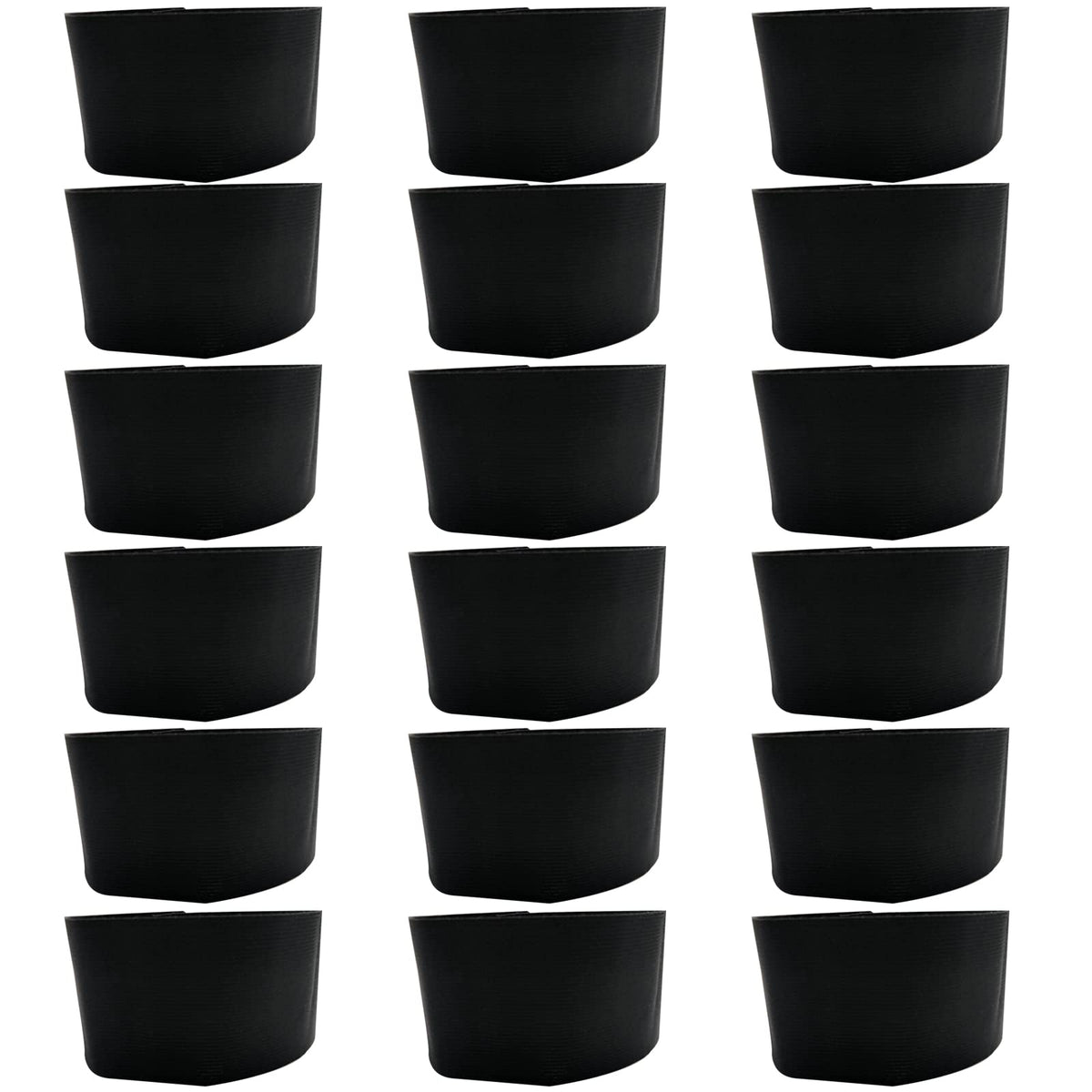 Kabcifea front view of armband pack showing plain black bands and value
