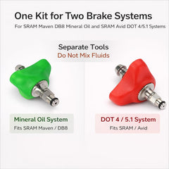 KACHAA syringe close-up highlighting precision control for accurate brake fluid delivery
