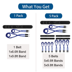 Kafilc bands length comparison showing dual sizes for varied spacing