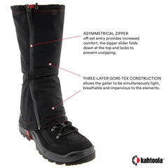 Kahtoola LEVAgaiter instep strap closeup showing DuraLink durability