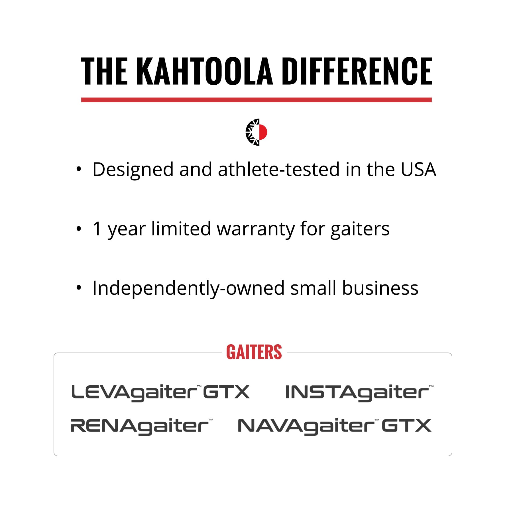 Kahtoola LEVAgaiter on hiker in alpine trail illustrating lightweight protection