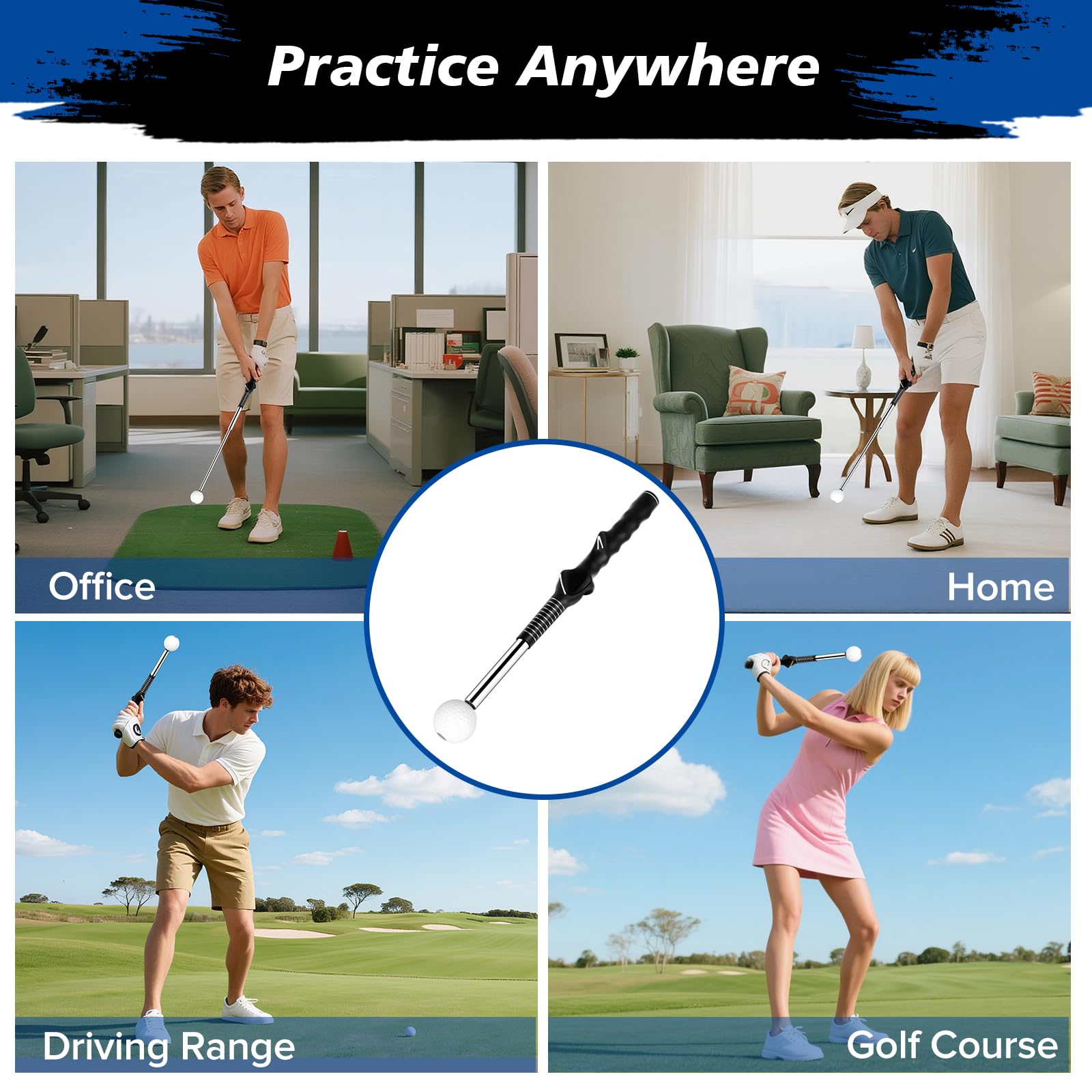 KALAUTO fully extended to show swing length and tempo training benefit