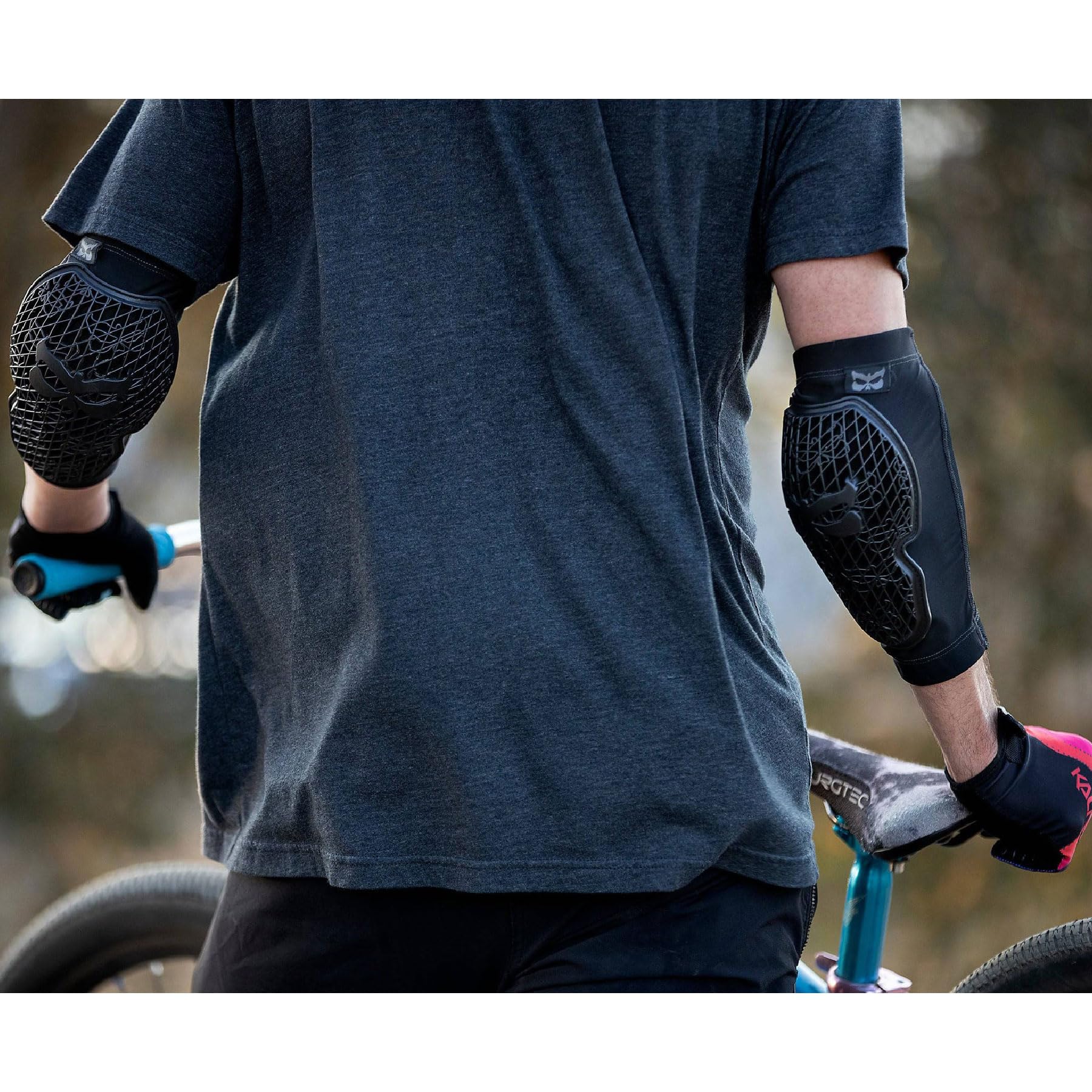 Kali Protectives interior lining detail showing non-slip grip for secure hold
