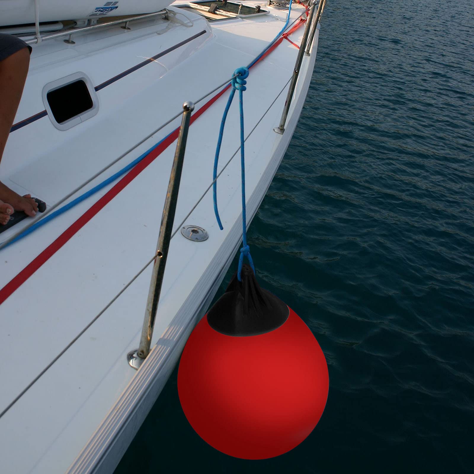 Kamehame reinforced rope eye close-up showing secure attachment and durability