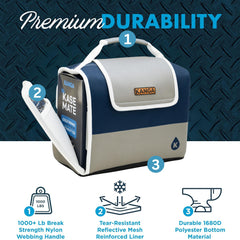 Kanga Kase Mate Neptune stretched over a 24-pack case demonstrating compatibility with full cases
