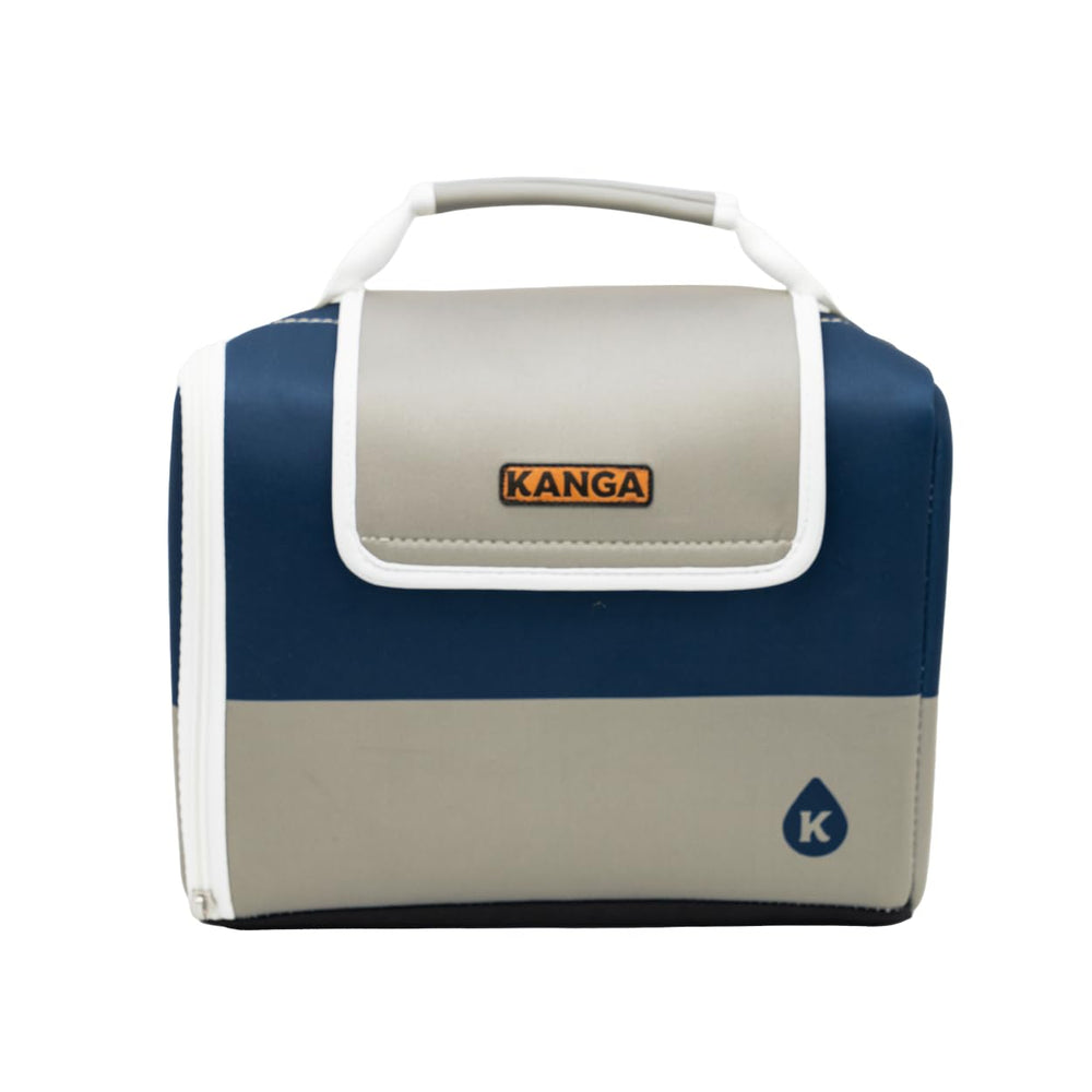 Kanga Kase Mate Neptune beside a backpack to show lightweight portability and easy packing