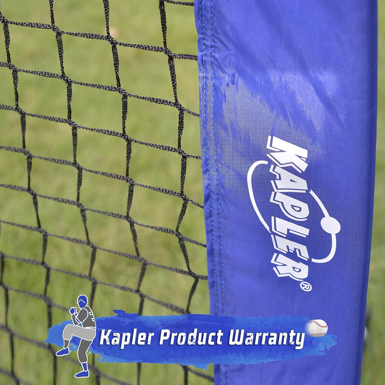 Kapler pitching practice with screen protecting pitcher during batting drills