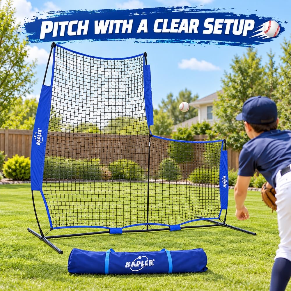 Kapler anchored L screen with ground nails for stable outdoor use