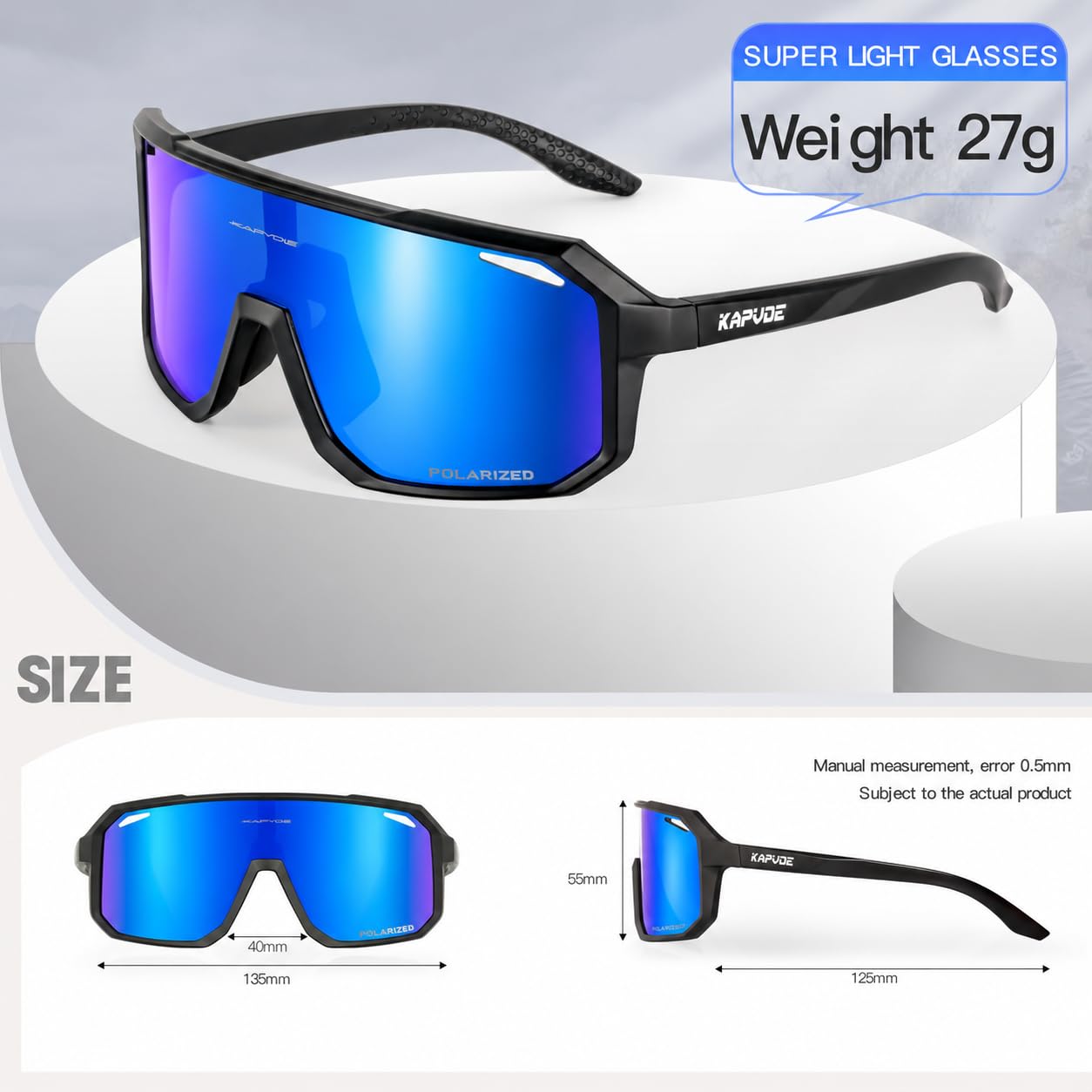 KAPVOE worn by cyclist demonstrating reduced glare and improved visibility