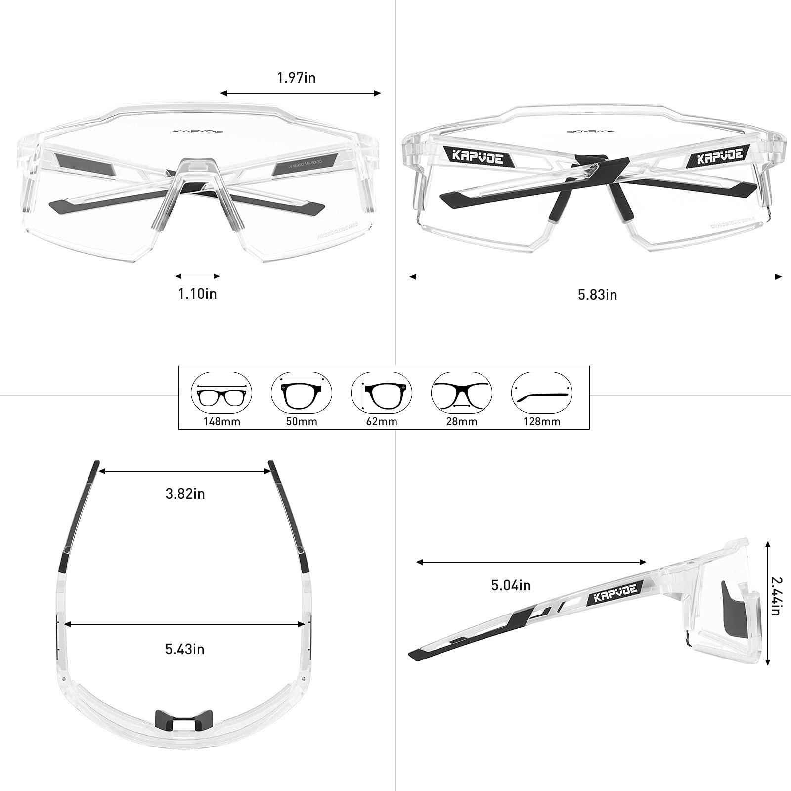 KAPVOE with myopia insert installed, enables easy prescription customization