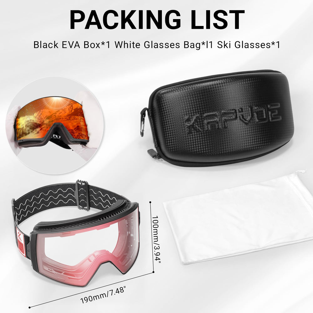 KAPVOE in use on skier showing improved visibility on slope benefit