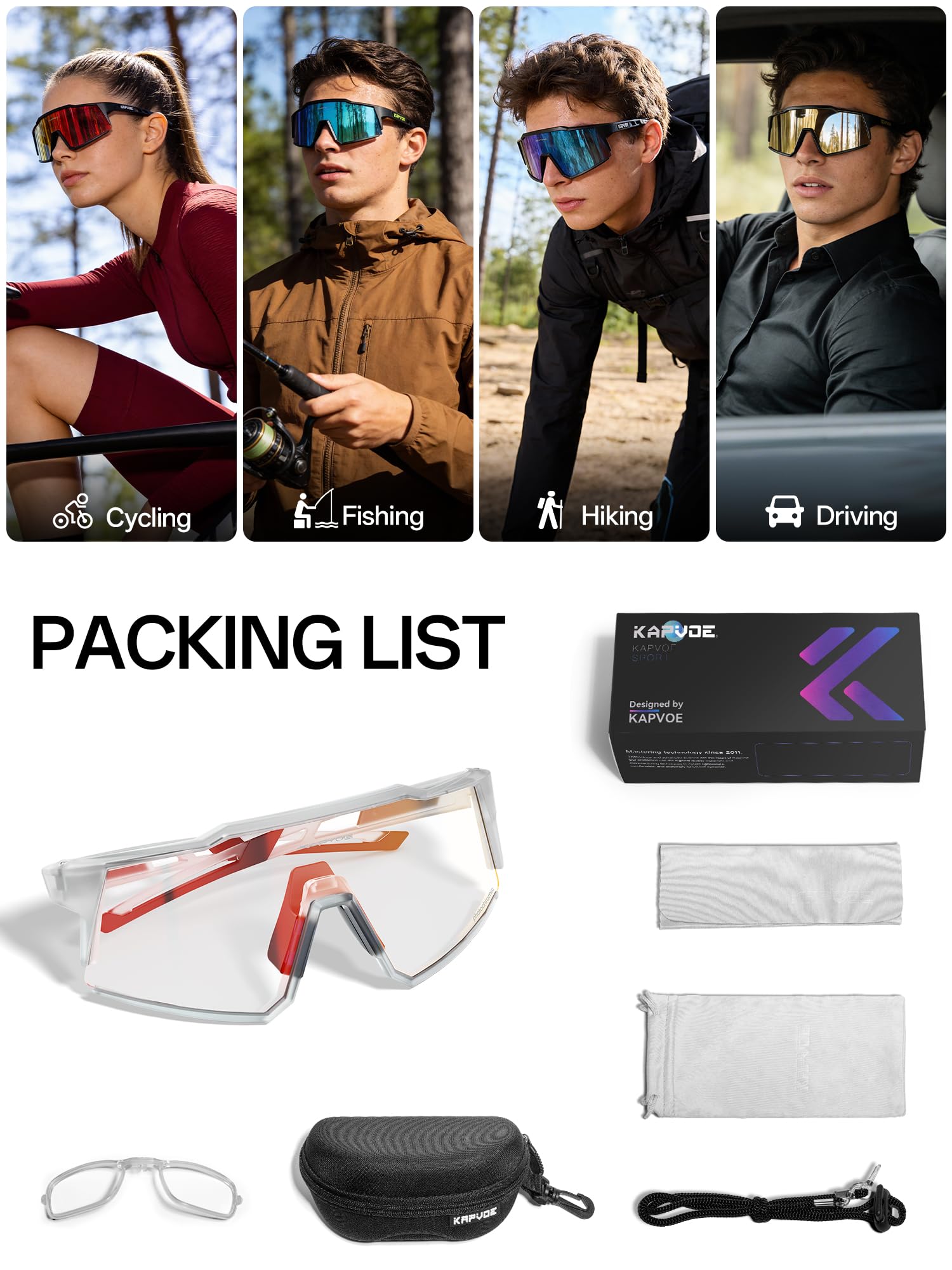 KAPVOE glasses beside a smartphone showing scale and compact travel convenience
