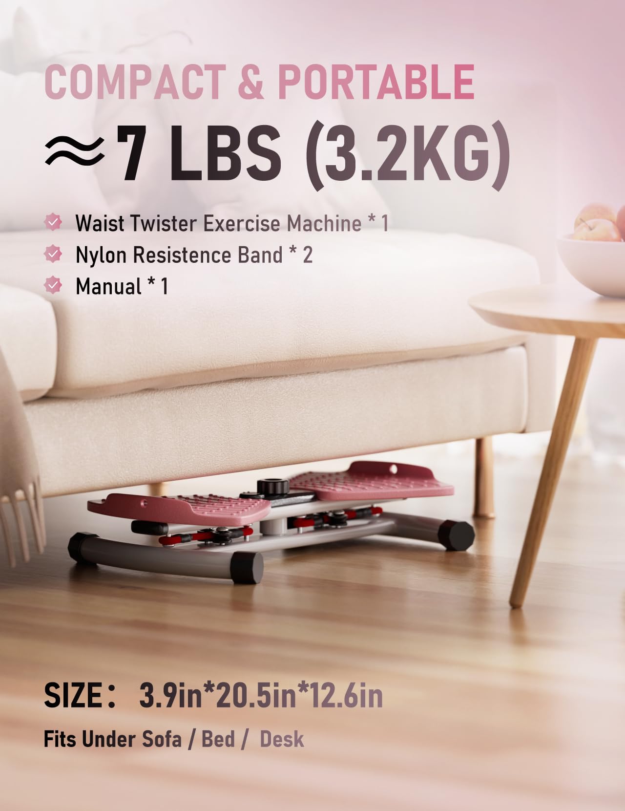 Karimonox pink twister on yoga mat for stylish home fitness