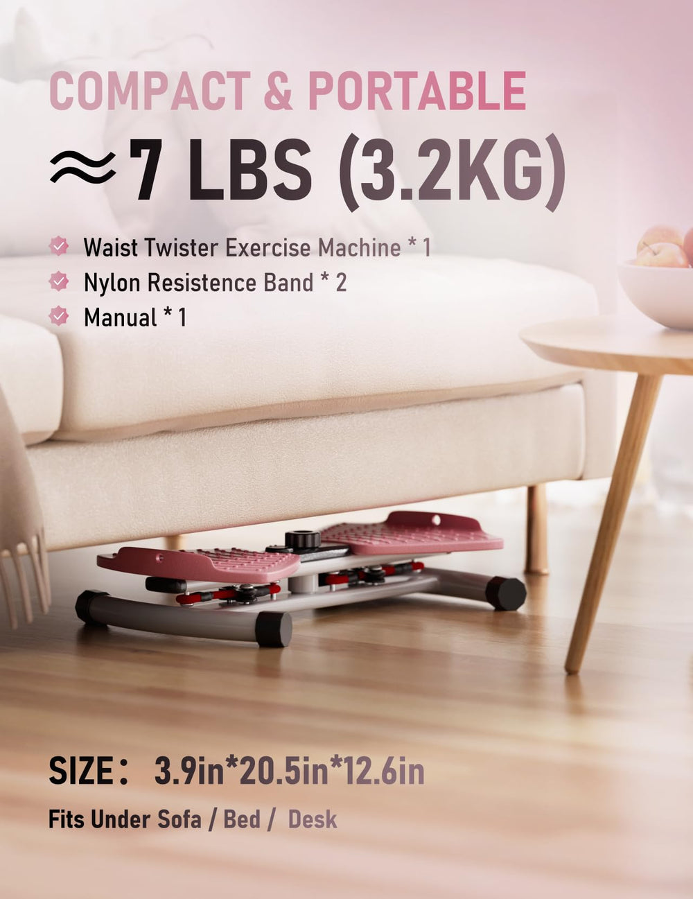 Karimonox pink twister on yoga mat for stylish home fitness