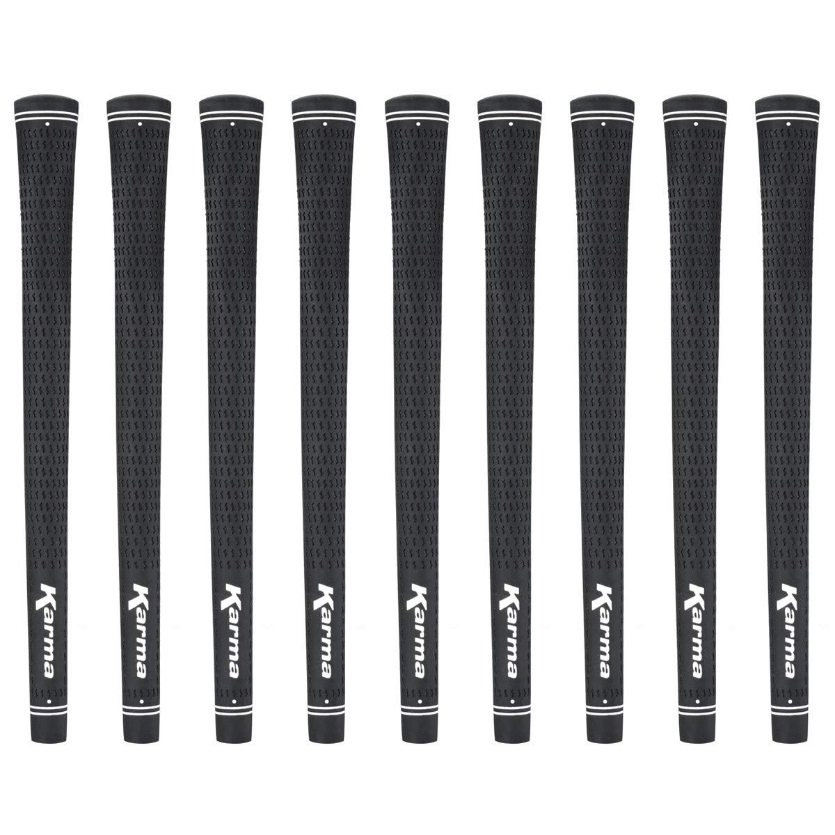 Karma Velour front packaging showing black grips and logo for easy identification