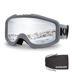 Karsaer front view showing full lens and strap, improves slope visibility