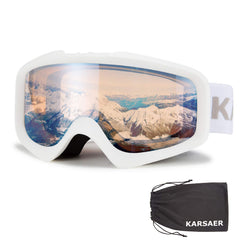 Karsaer front view wide lens showing clear field of vision and UV protection