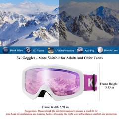 Karsaer close-up of dual lens reflection, highlights anti-fog clarity