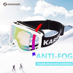 Karsaer goggles worn over glasses demonstrating OTG fit and comfort