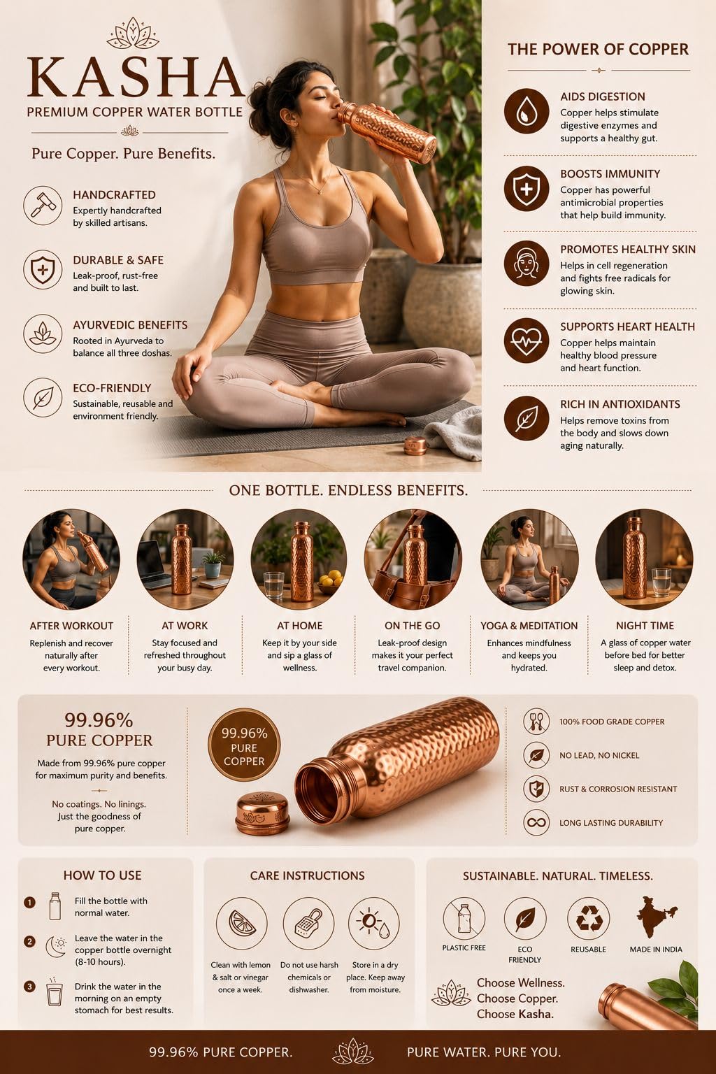 KASHA packaged bottle presented as a gift-ready, premium wellness item