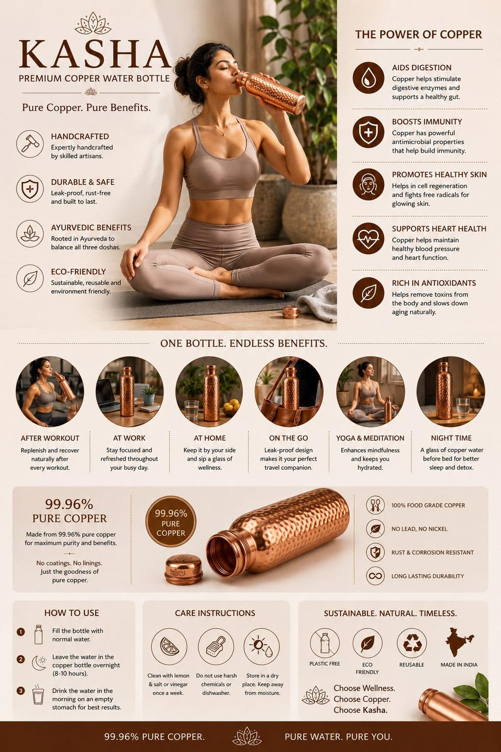 KASHA packaged bottle presented as a gift-ready, premium wellness item
