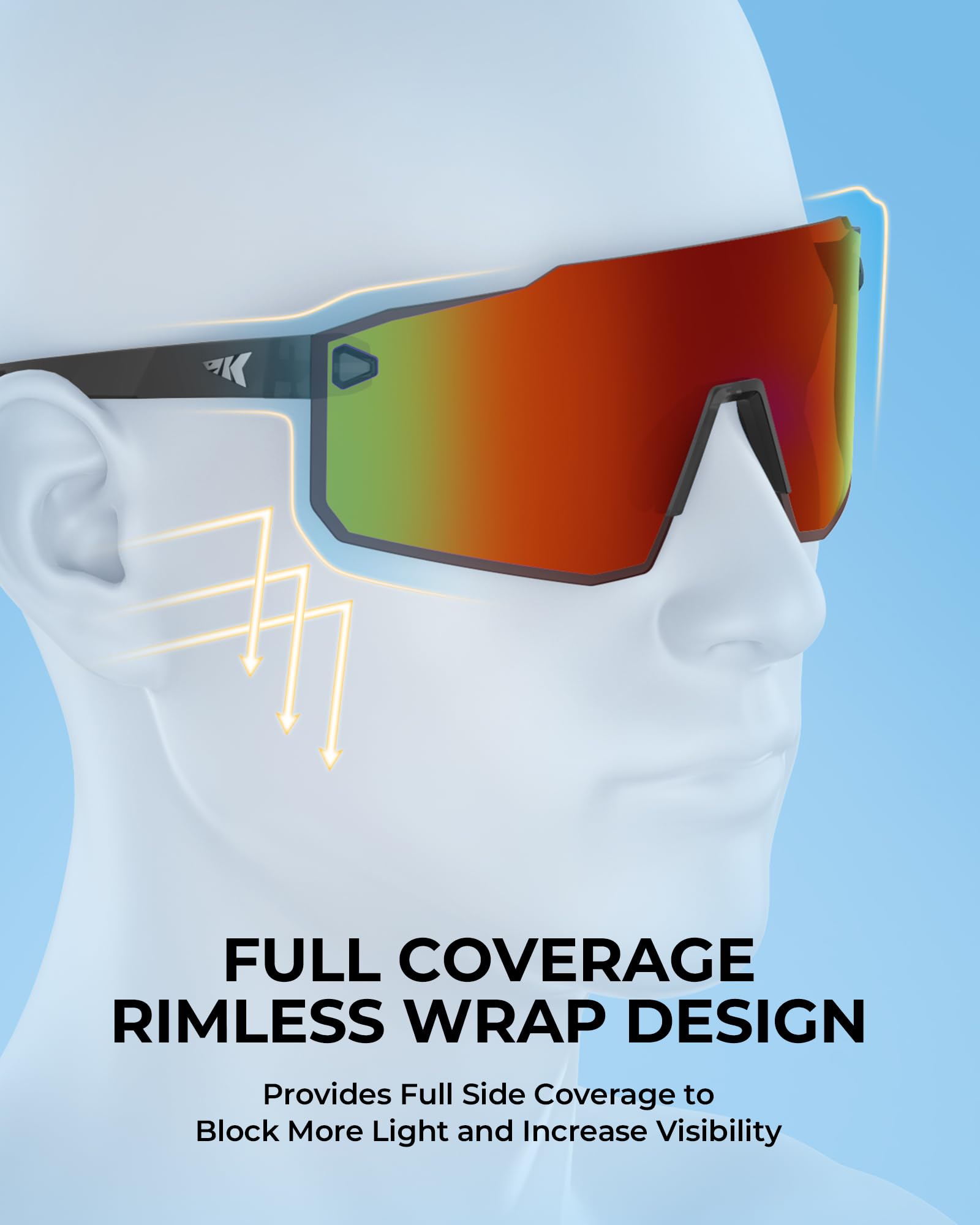 KastKing Etowah adjustable nose pads pictured for secure slip-resistant fit