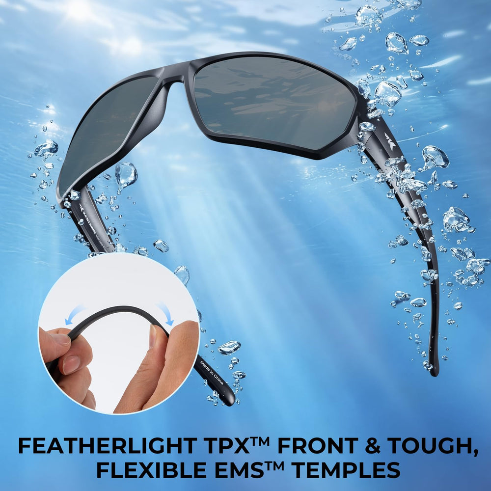 KastKing Merced worn by angler on boat showing real-world use benefit improved sight on water